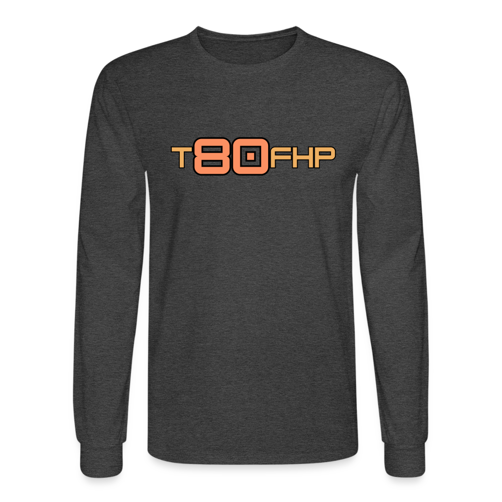 T80FHP Sunset - Men's Long Sleeve T-Shirt - heather black