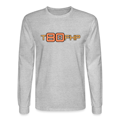T80FHP Sunset - Men's Long Sleeve T-Shirt - heather gray