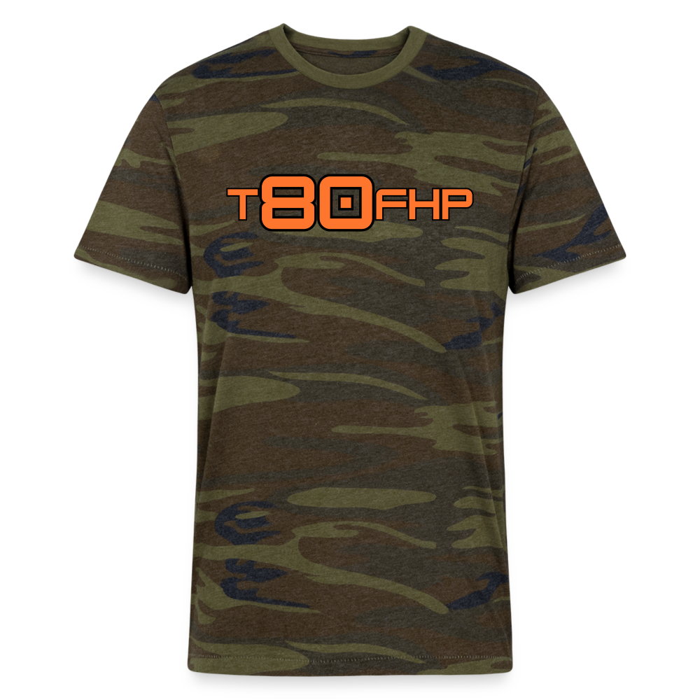 T80FHP - Alternative Unisex Eco-Jersey Camo T-Shirt - green camouflage